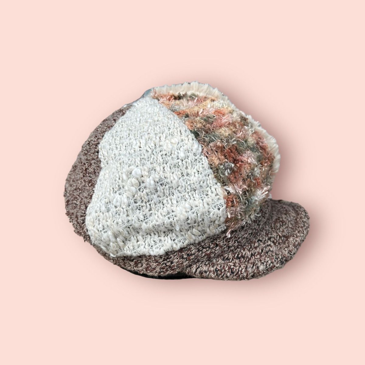 Japanese Brand × Vintage VINTAGE MULTI PANEL FLEECE GATSBY HAT Size ONE SIZE - 2 Thumbnail