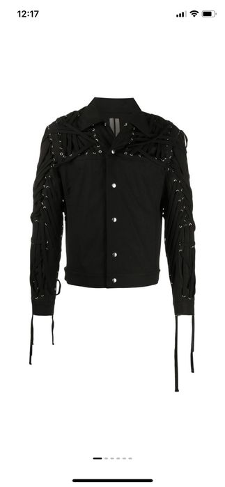 Rick Owens Brand New Rick Owens Mega Lace Jacket Blk on Blk | Grailed