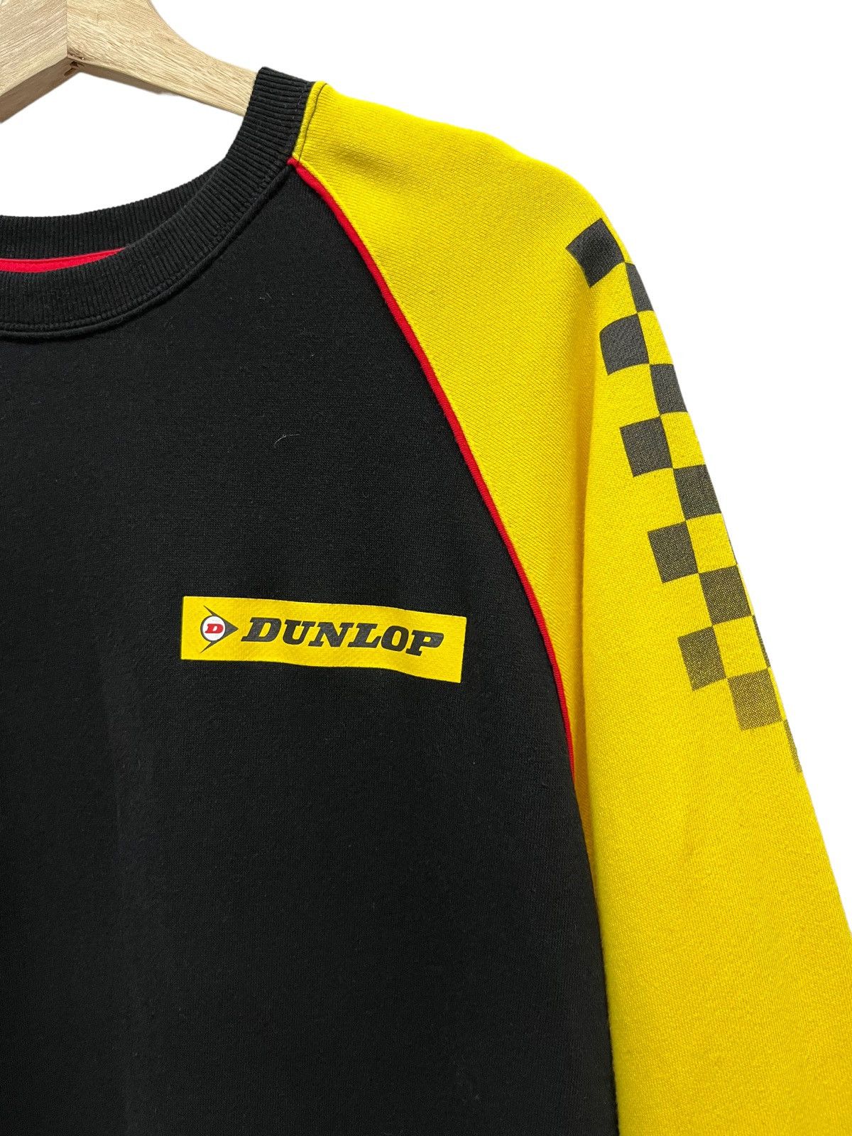 Dunlop 90’s DUNLOP Racing Iconic Yellow Flying D Box Logo Sweater Size US L / EU 52-54 / 3 - 1 Thumbnail