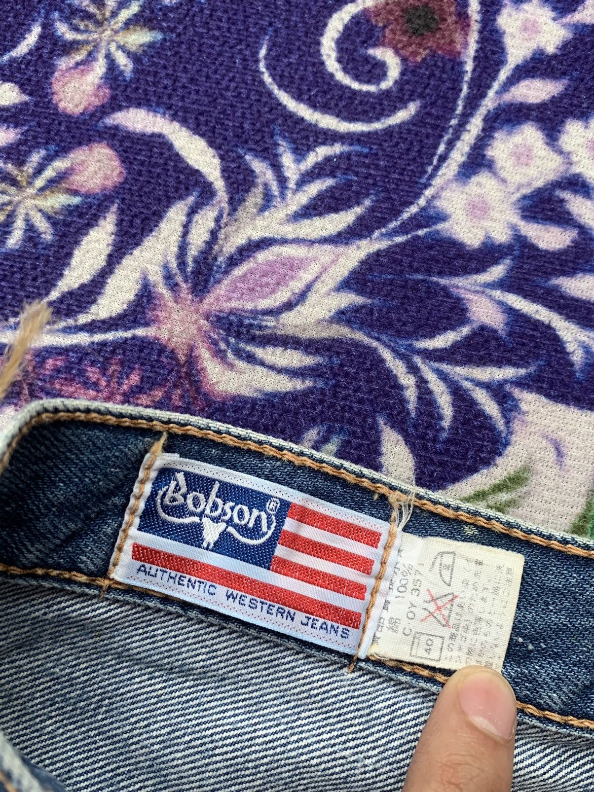 Japanese Brand × Vintage Vintage Western Bobson Faded Wash Denim Size US 29 - 5 Thumbnail