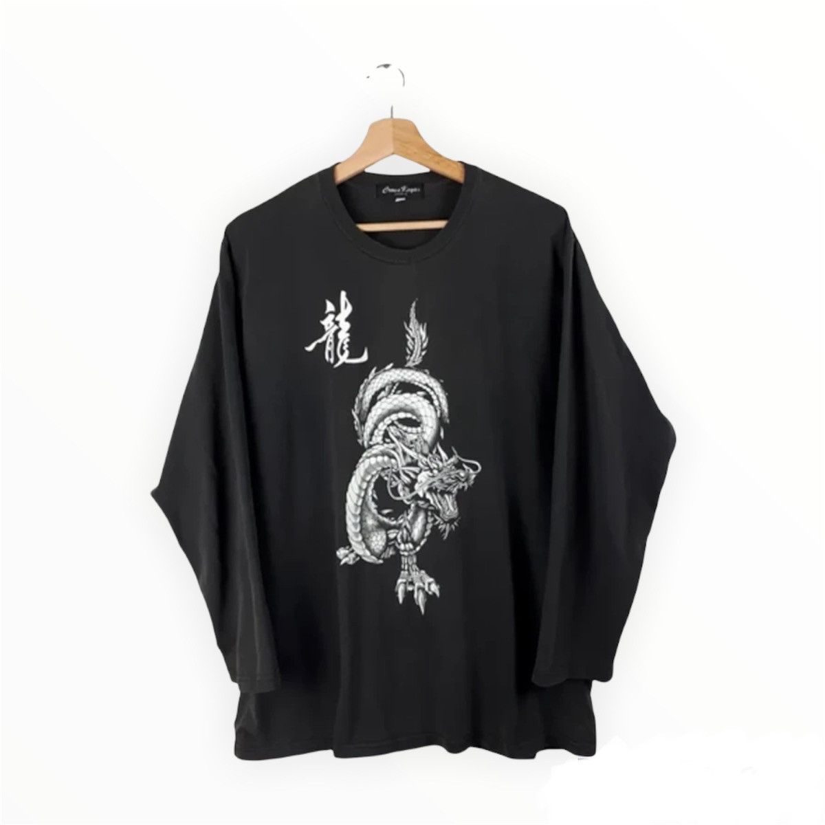 Dragonfly × Japanese Brand × Vintage Vintage Sukajan Style Dragon Double Side Graphic L/S Tee Size US M / EU 48-50 / 2 - 3 Thumbnail