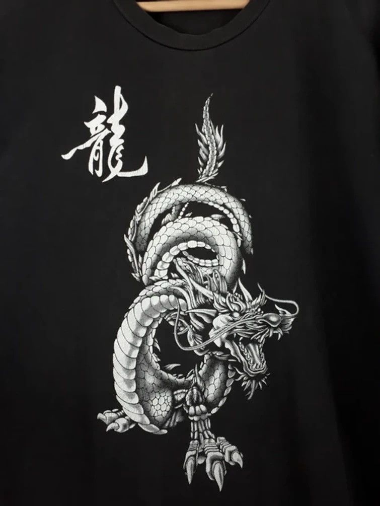 Dragonfly × Japanese Brand × Vintage Vintage Sukajan Style Dragon Double Side Graphic L/S Tee Size US M / EU 48-50 / 2 - 4 Thumbnail