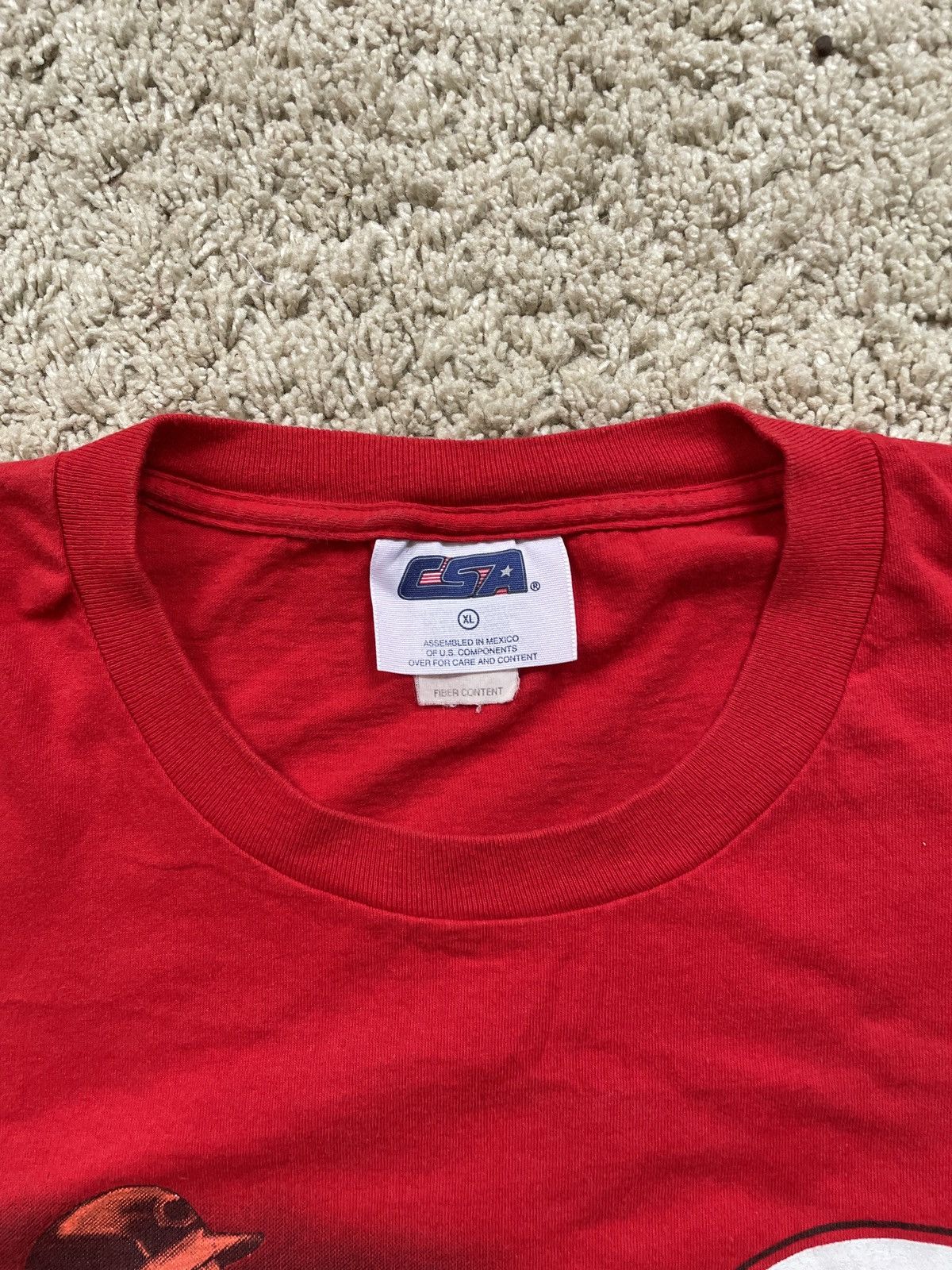 MLB × Vintage Ken Griffey Jr CSA Tee Shirt XL Red Size US XL / EU 56 / 4 - 4 Thumbnail