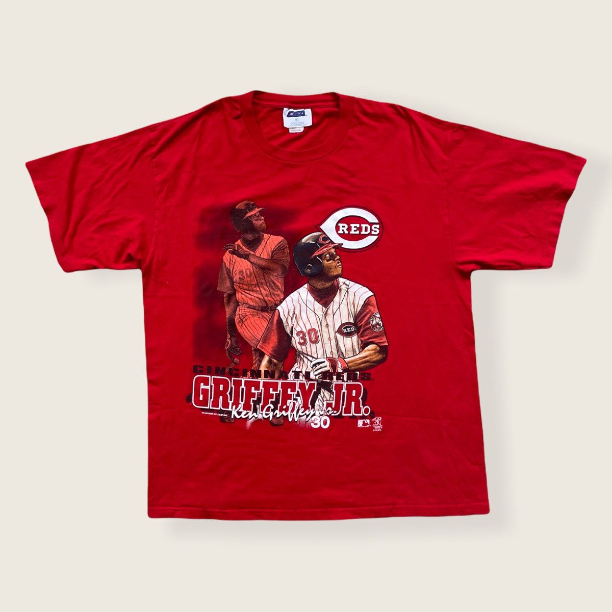 MLB × Vintage Ken Griffey Jr CSA Tee Shirt XL Red Size US XL / EU 56 / 4 - 1 Thumbnail
