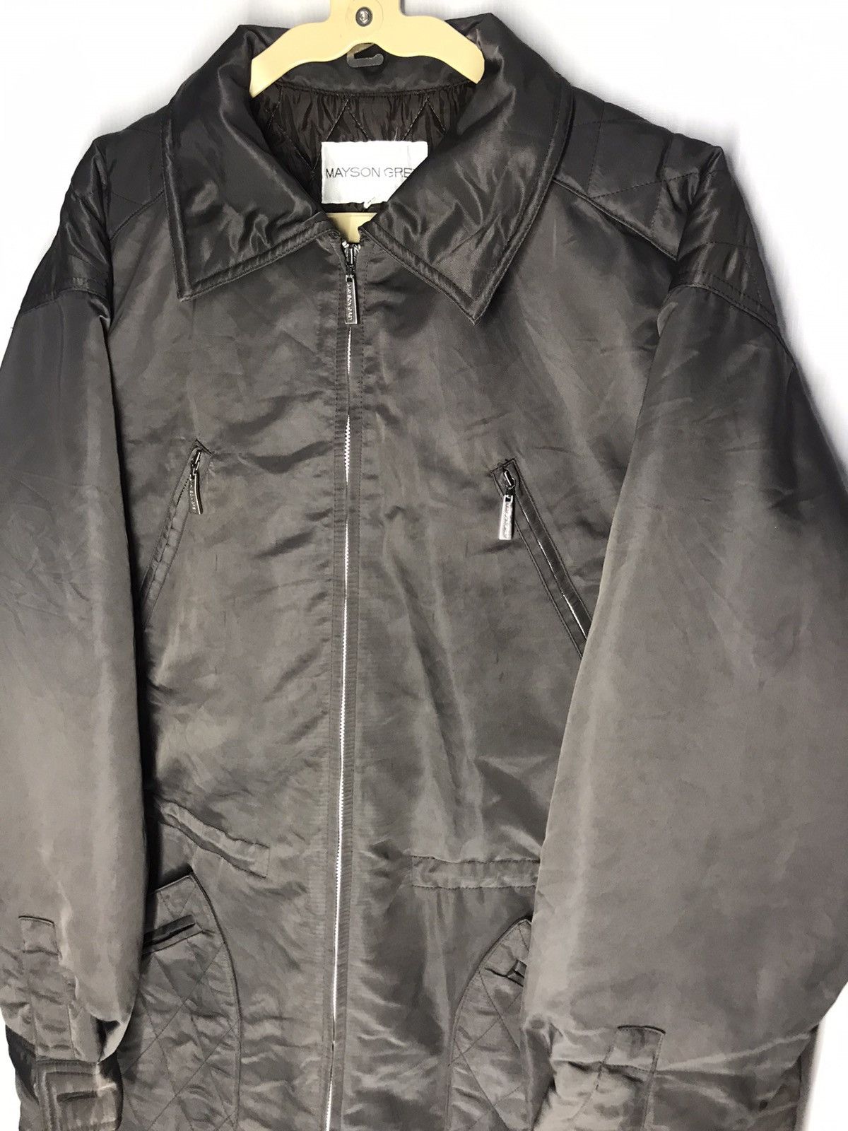 Japanese Brand Mayson grey Zipper jacket Size US L / EU 52-54 / 3 - 5 Thumbnail