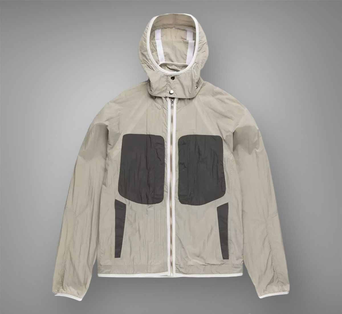 image of Arnar Mar Jonsson Ranra Angurgapi Track Jacket in Stone, Men's (Size Small)