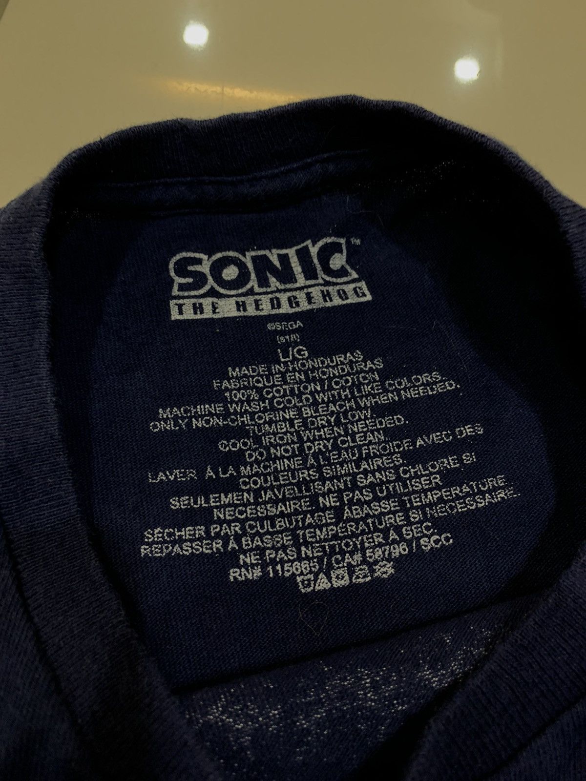 Cartoon Network SONIC THE HEDHEHOG LARGE PRINT SHIRT Size US L / EU 52-54 / 3 - 5 Thumbnail