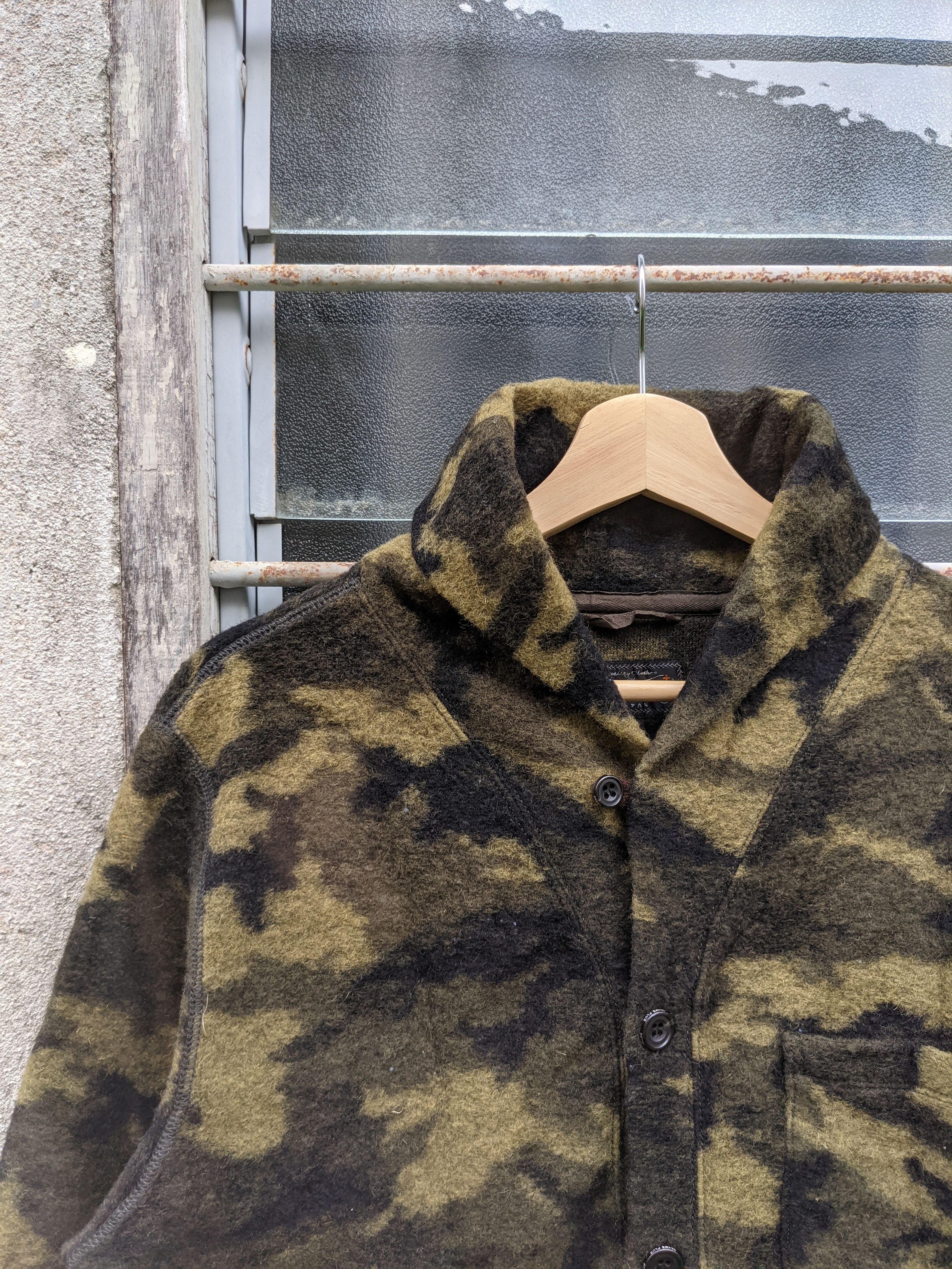 Beams Plus Beams Plus camouflage wool cardigan jacket Size US L / EU 52-54 / 3 - 5 Thumbnail