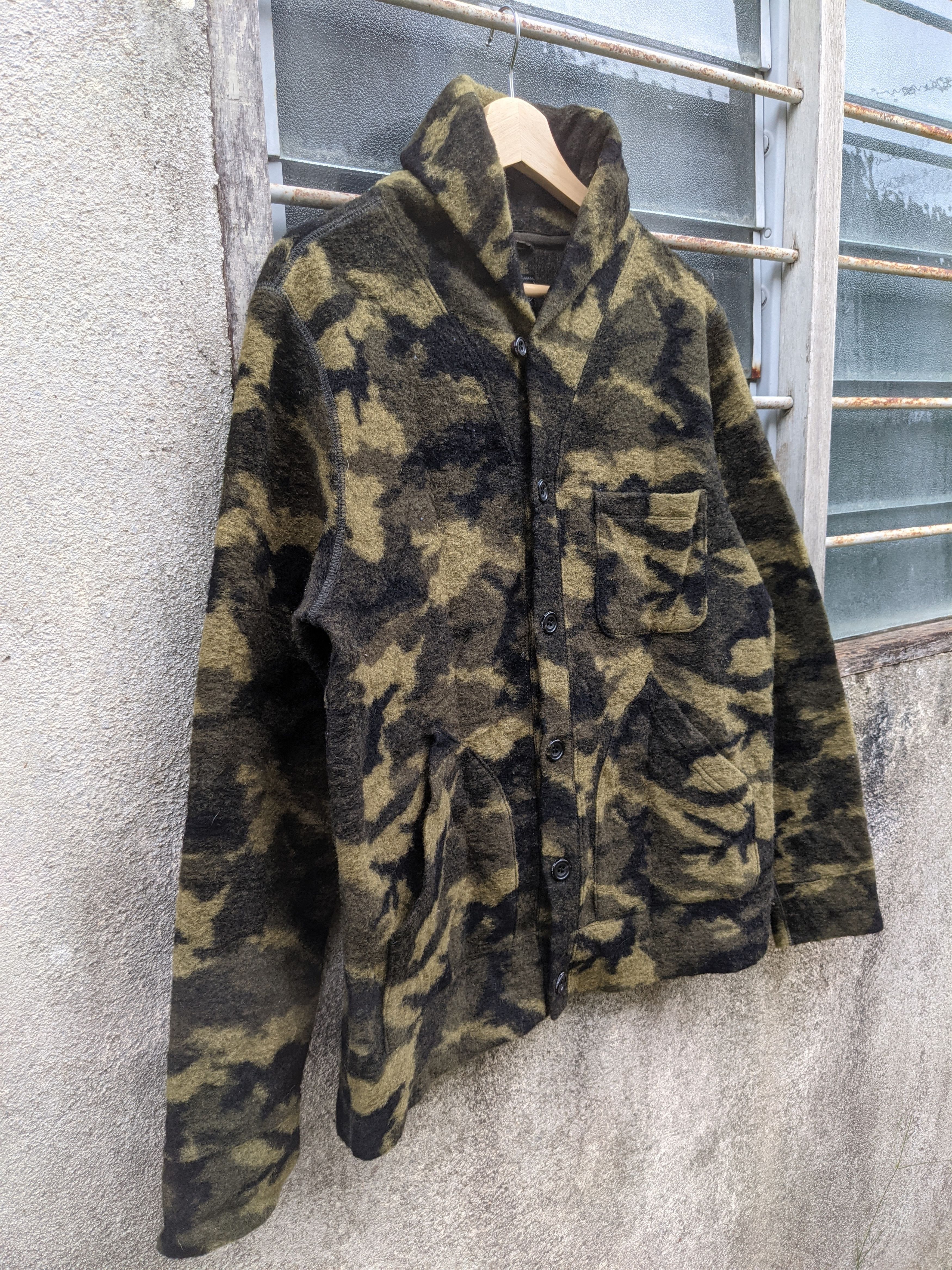 Beams Plus Beams Plus camouflage wool cardigan jacket Size US L / EU 52-54 / 3 - 4 Thumbnail