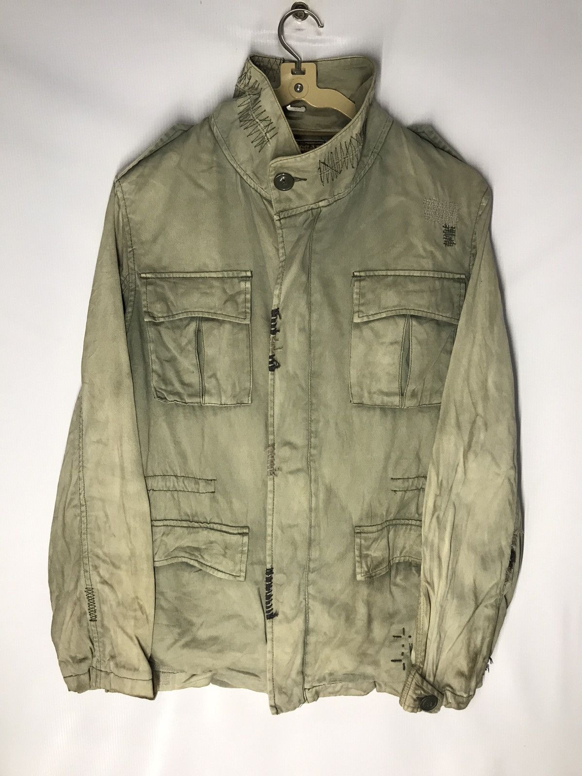 Japanese Brand × Other Distressed jacket multipocket by appuream Size US L / EU 52-54 / 3 - 4 Thumbnail