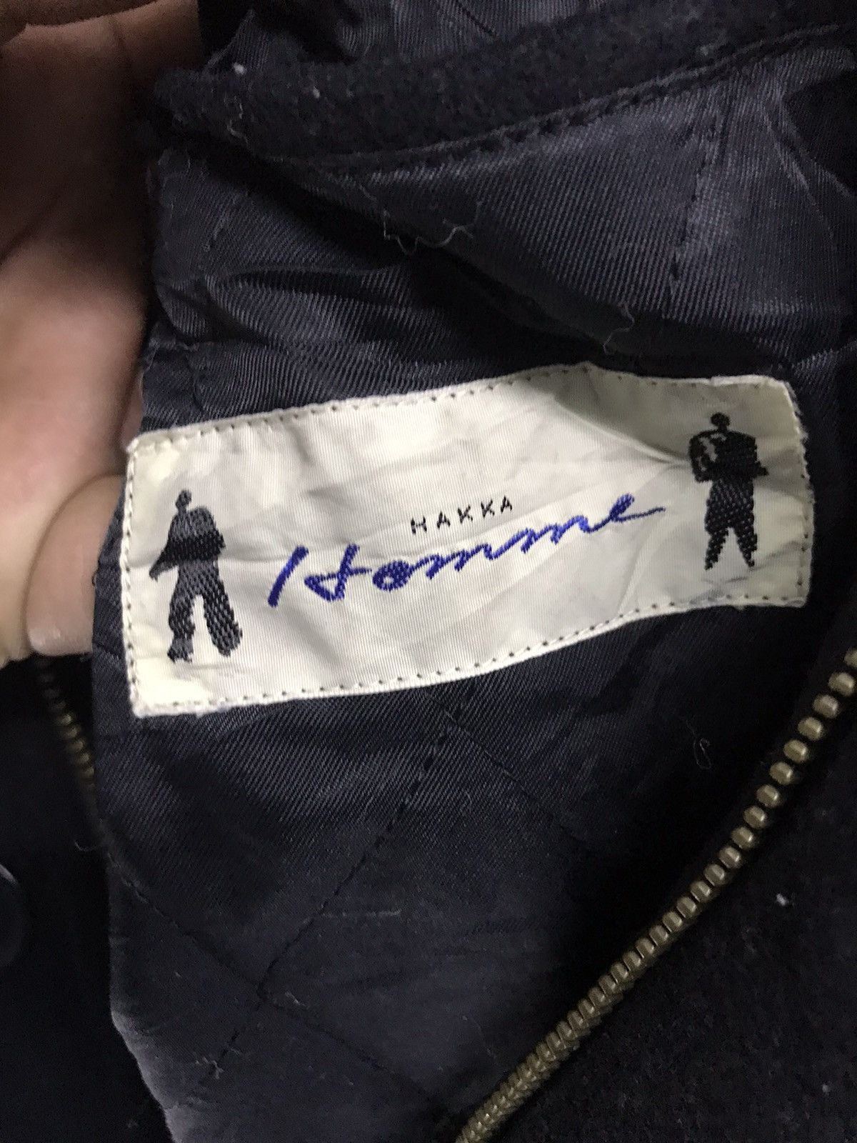 Japanese Brand × Vintage Vintage Hakka homme leather sleeve jacket back embroidered Size US L / EU 52-54 / 3 - 5 Thumbnail