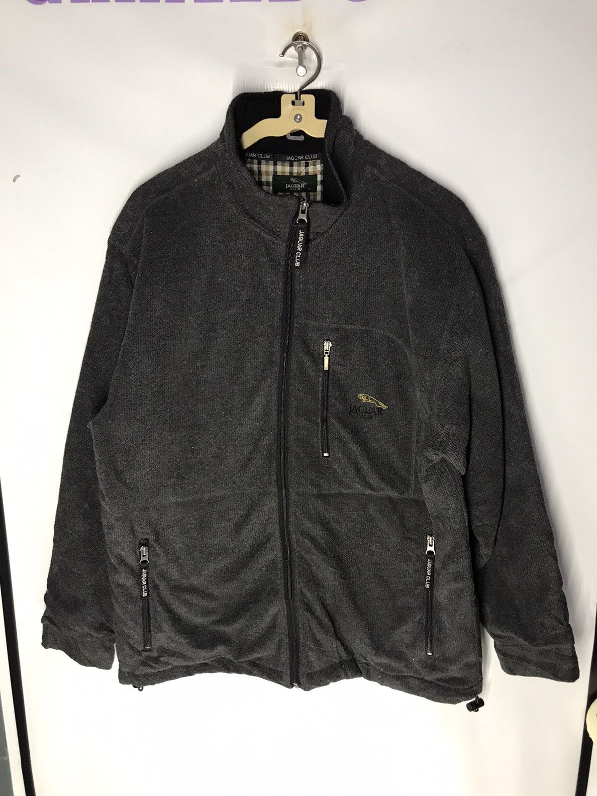 Japanese Brand Jaguar club fleece zipper jacket Size US L / EU 52-54 / 3 - 7 Thumbnail