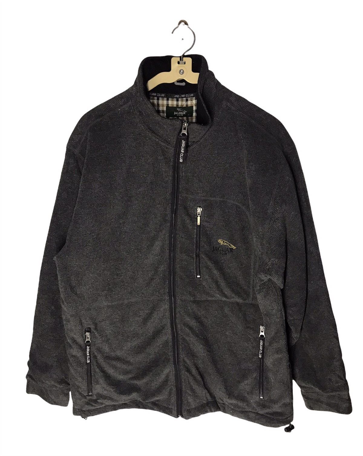 Japanese Brand Jaguar club fleece zipper jacket Size US L / EU 52-54 / 3 - 1 Thumbnail