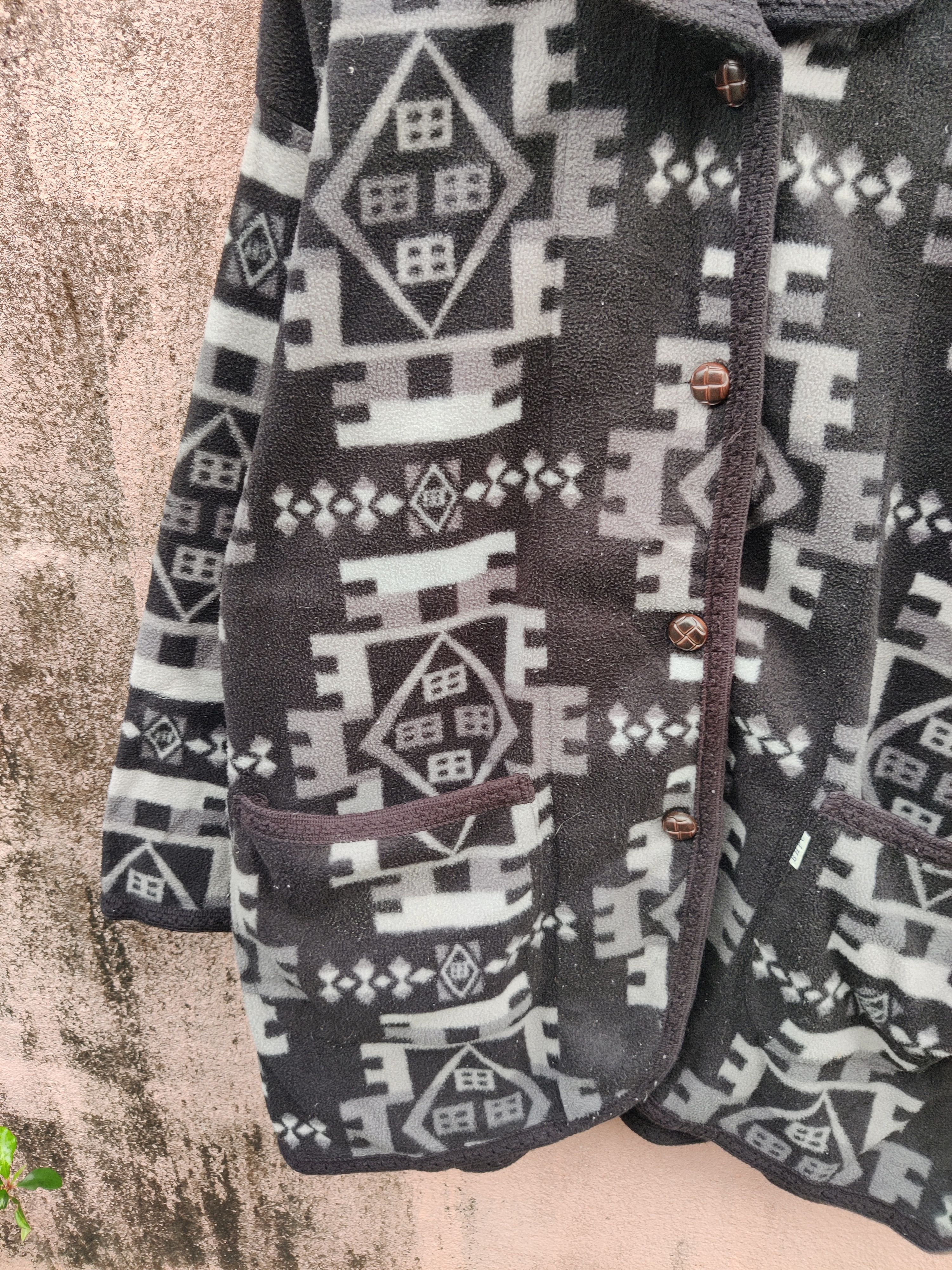 Other Vintage Beverly Hills Polo Digital Printed Fleece Jacket Size US XL / EU 56 / 4 - 3 Thumbnail
