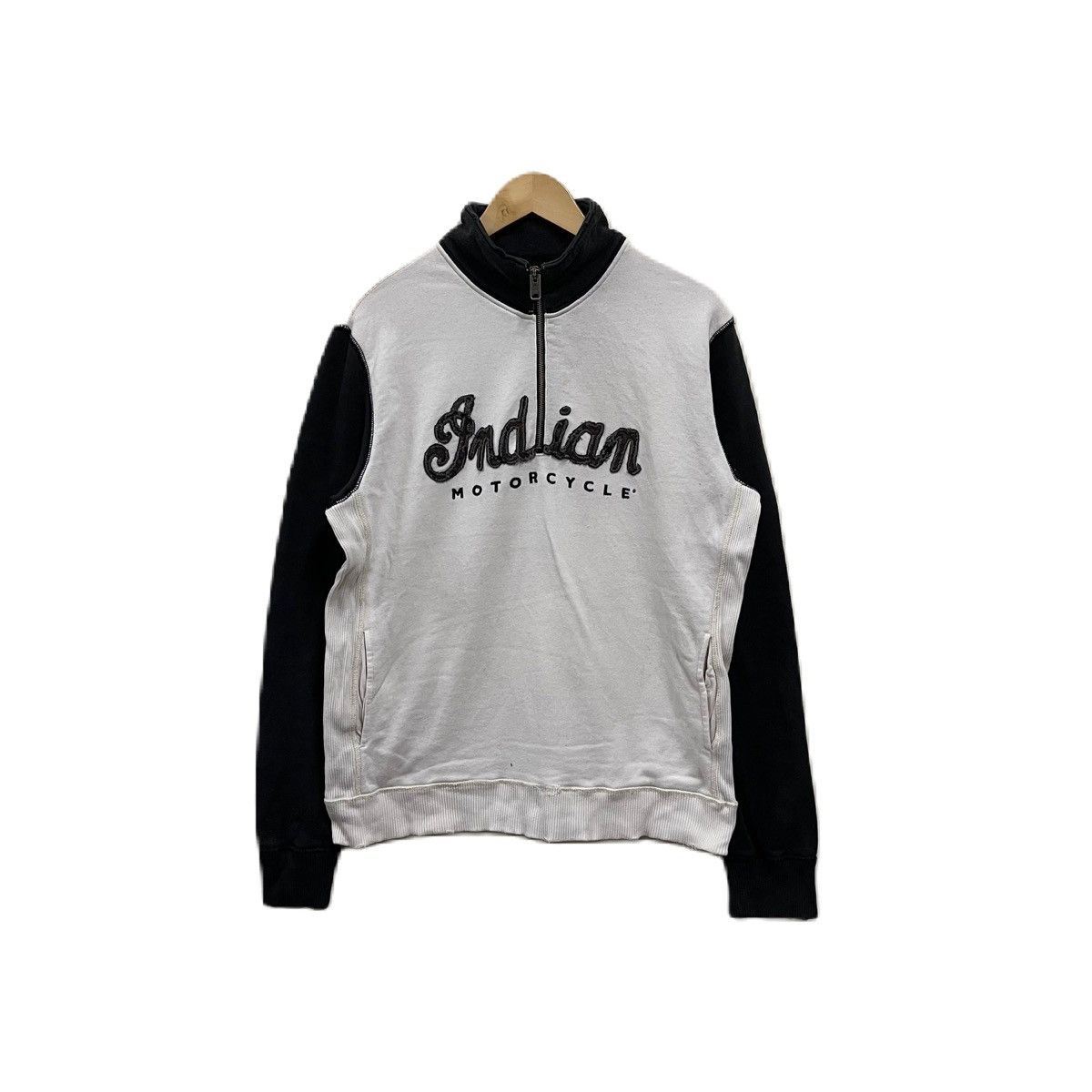 Indian motorcycle sweatshirt half zipper