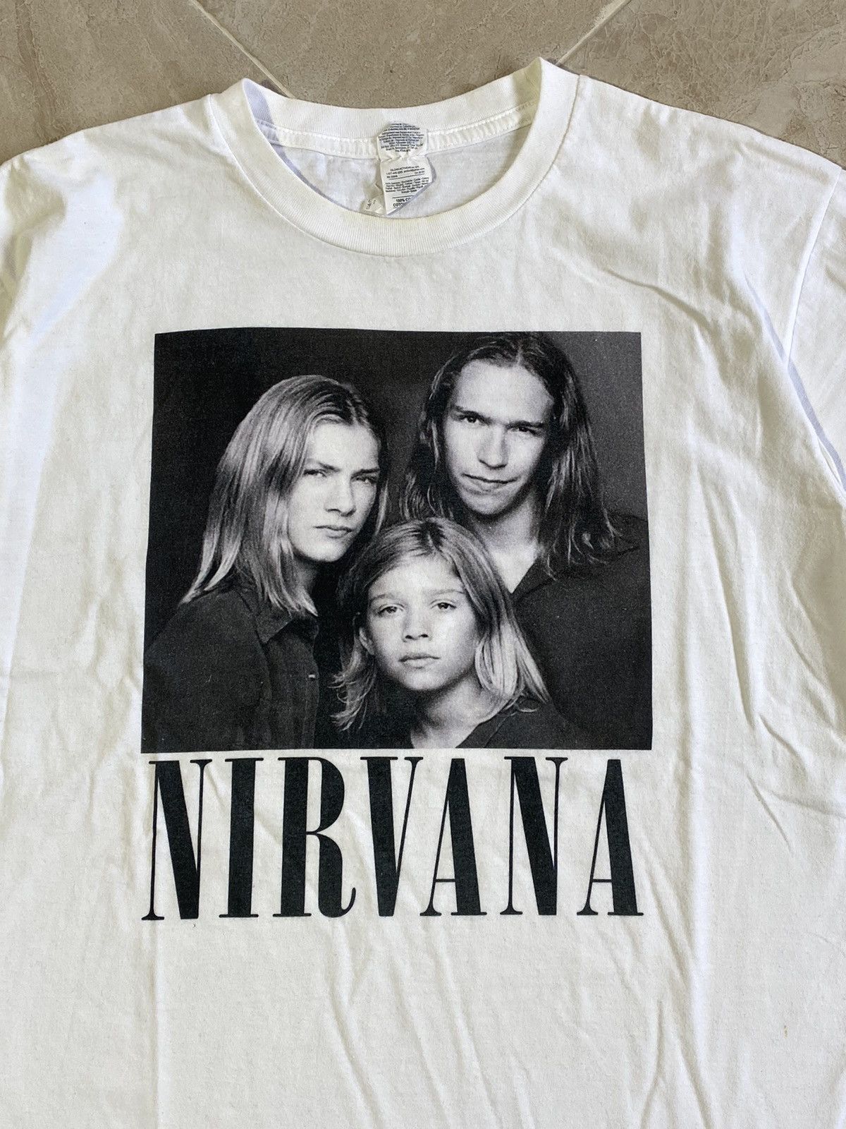 Band Tees × Nirvana Nirvana white band t-shirt Size US M / EU 48-50 / 2 - 3 Thumbnail