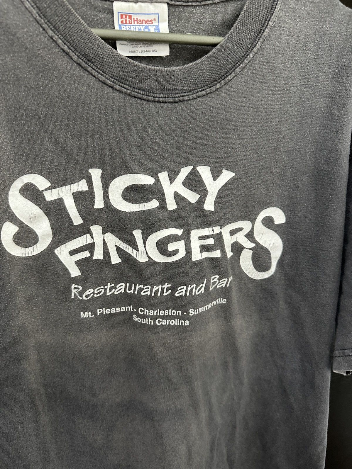 Vintage Vintage 90’s Faded Humor Sticky Fingers T-Shirt Japan Style Size US L / EU 52-54 / 3 - 5 Thumbnail