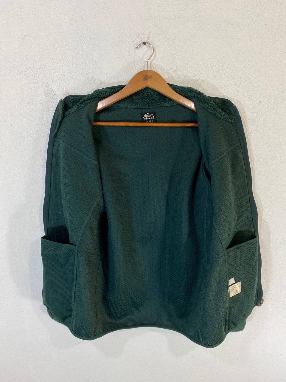 Japanese Brand × Uniqlo Uniqlo Japanese Brands Green Bulky Fleece jacket Size US L / EU 52-54 / 3 - 3 Thumbnail