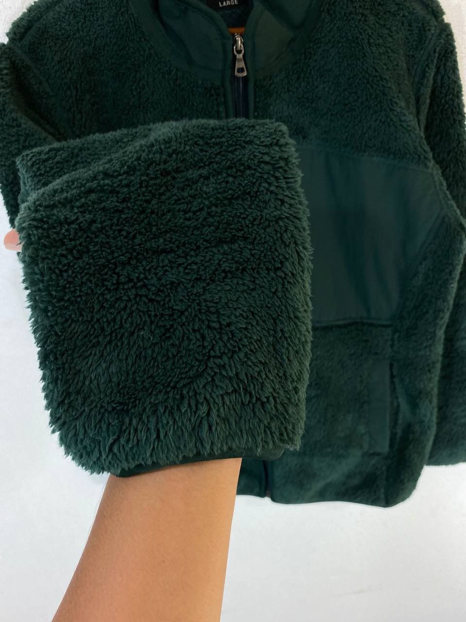 Japanese Brand × Uniqlo Uniqlo Japanese Brands Green Bulky Fleece jacket Size US L / EU 52-54 / 3 - 6 Thumbnail