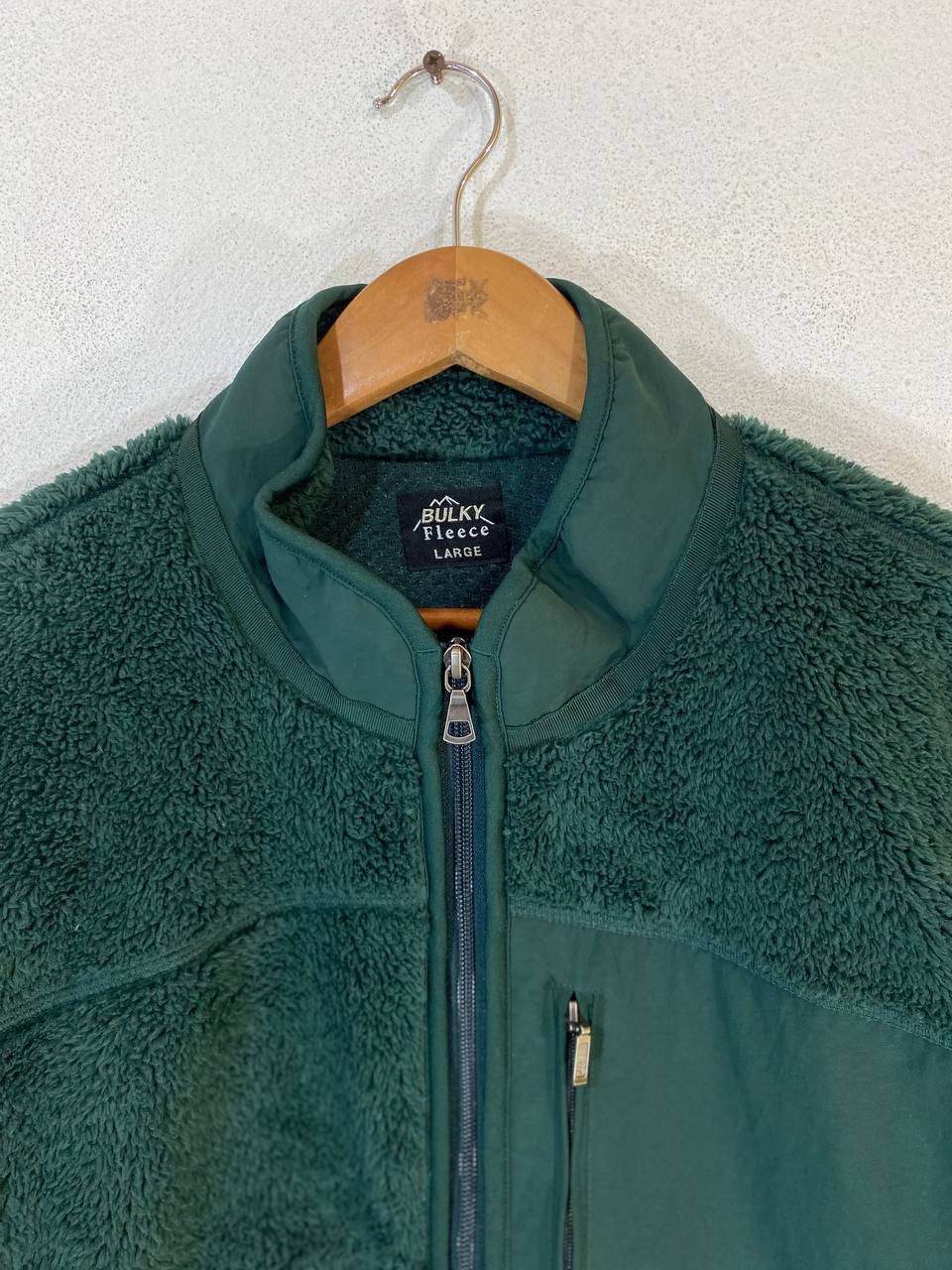 Japanese Brand × Uniqlo Uniqlo Japanese Brands Green Bulky Fleece jacket Size US L / EU 52-54 / 3 - 4 Thumbnail
