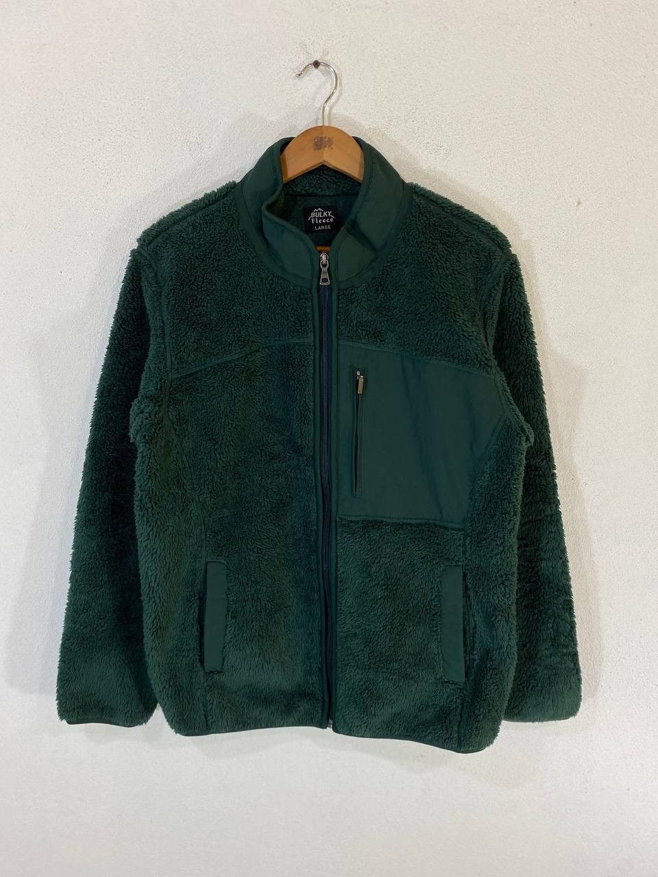 image of Avant Garde x Uniqlo s Green Bulky Fleece Jacket, Men's (Size Large)