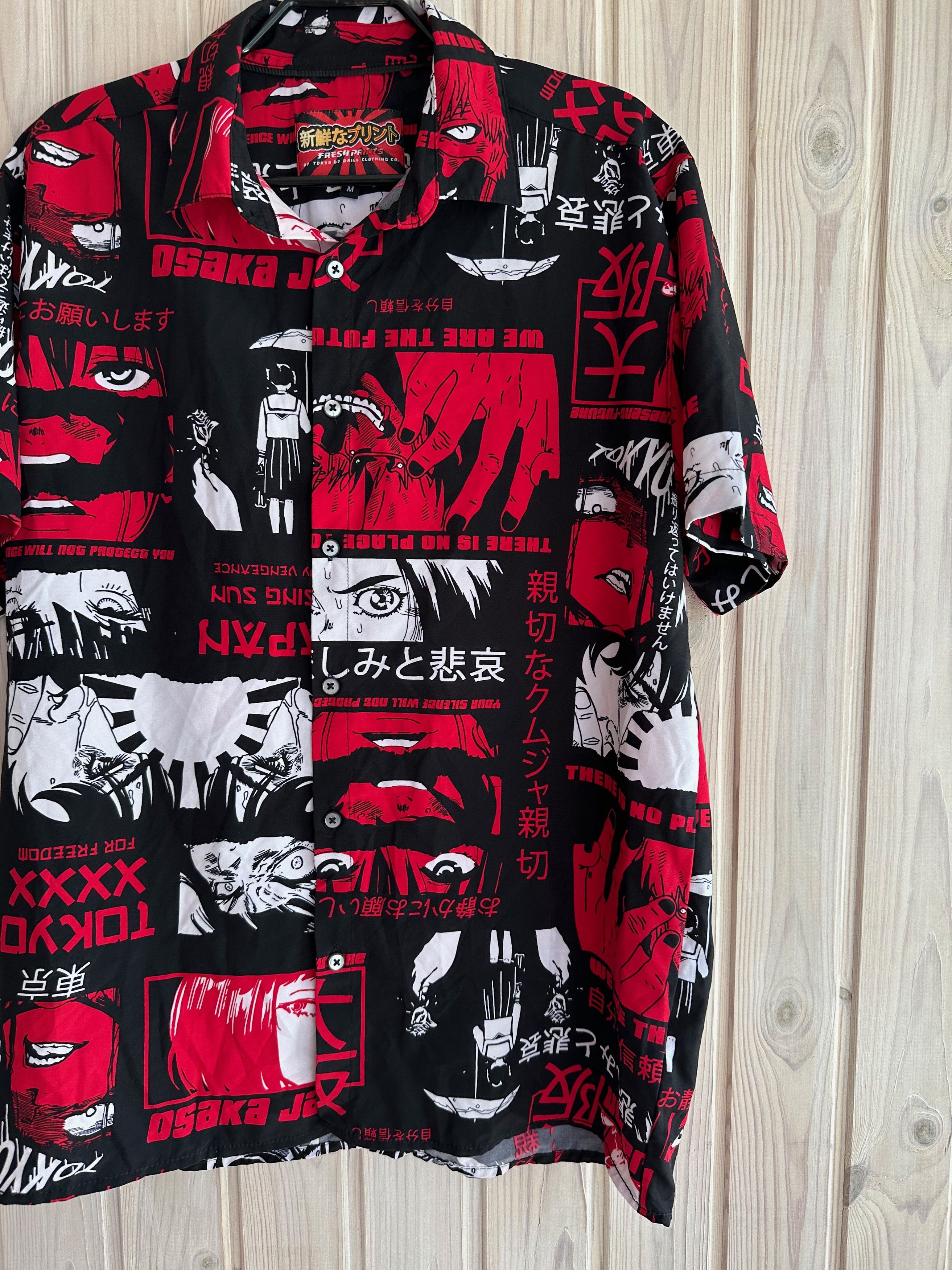 Japanese Brand Japanese Style comics shirt crazy hawaiian anime Size US M / EU 48-50 / 2 - 3 Thumbnail