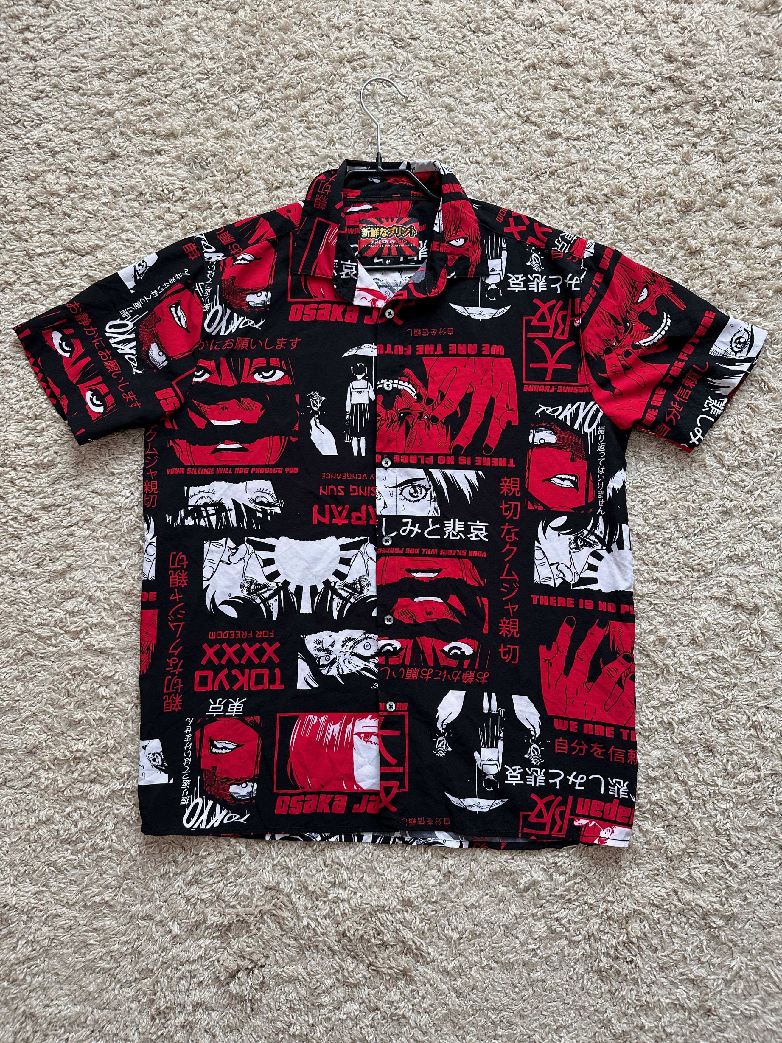 Japanese Brand Japanese Style comics shirt crazy hawaiian anime Size US M / EU 48-50 / 2 - 1 Thumbnail