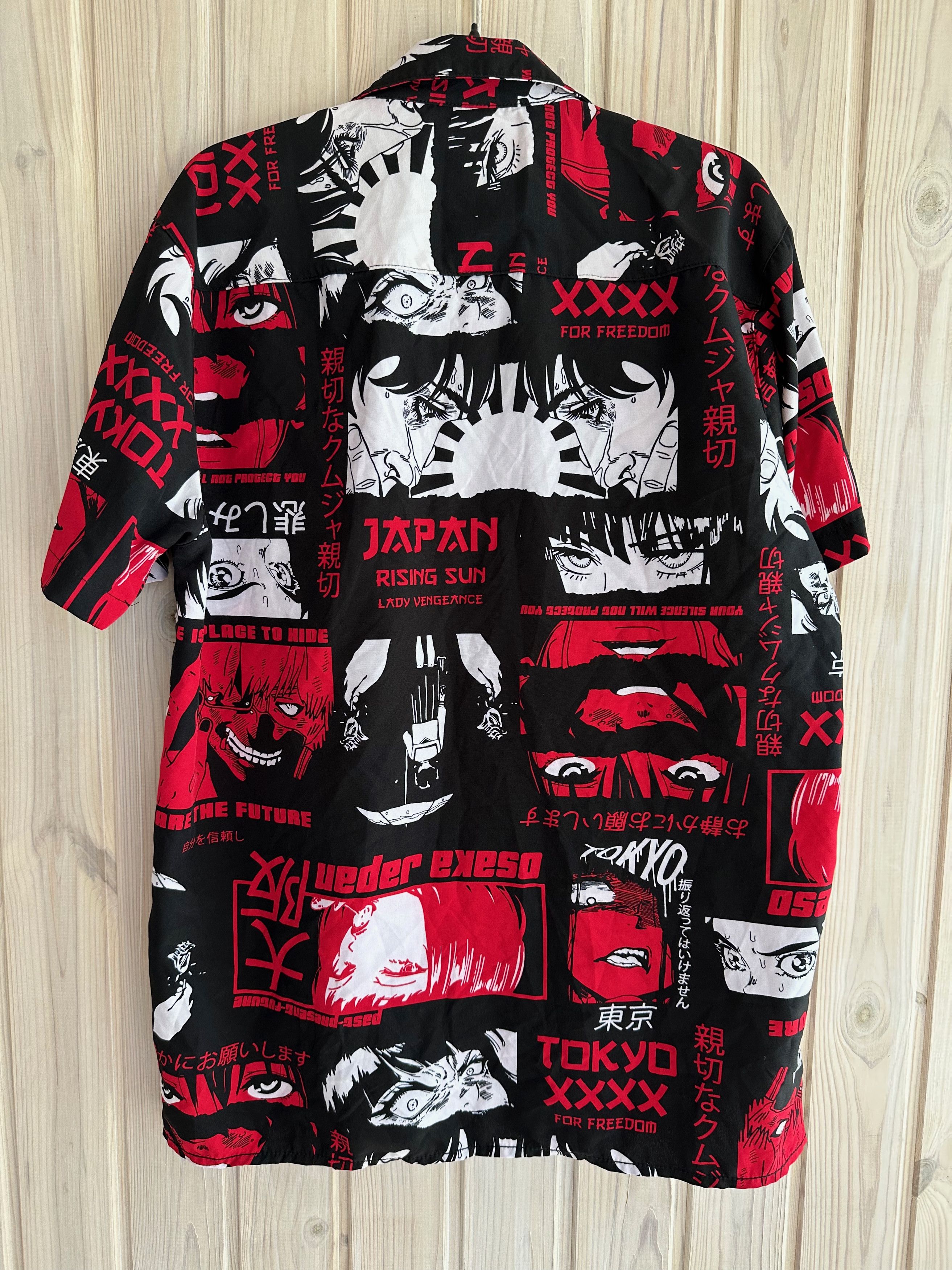 Japanese Brand Japanese Style comics shirt crazy hawaiian anime Size US M / EU 48-50 / 2 - 7 Thumbnail
