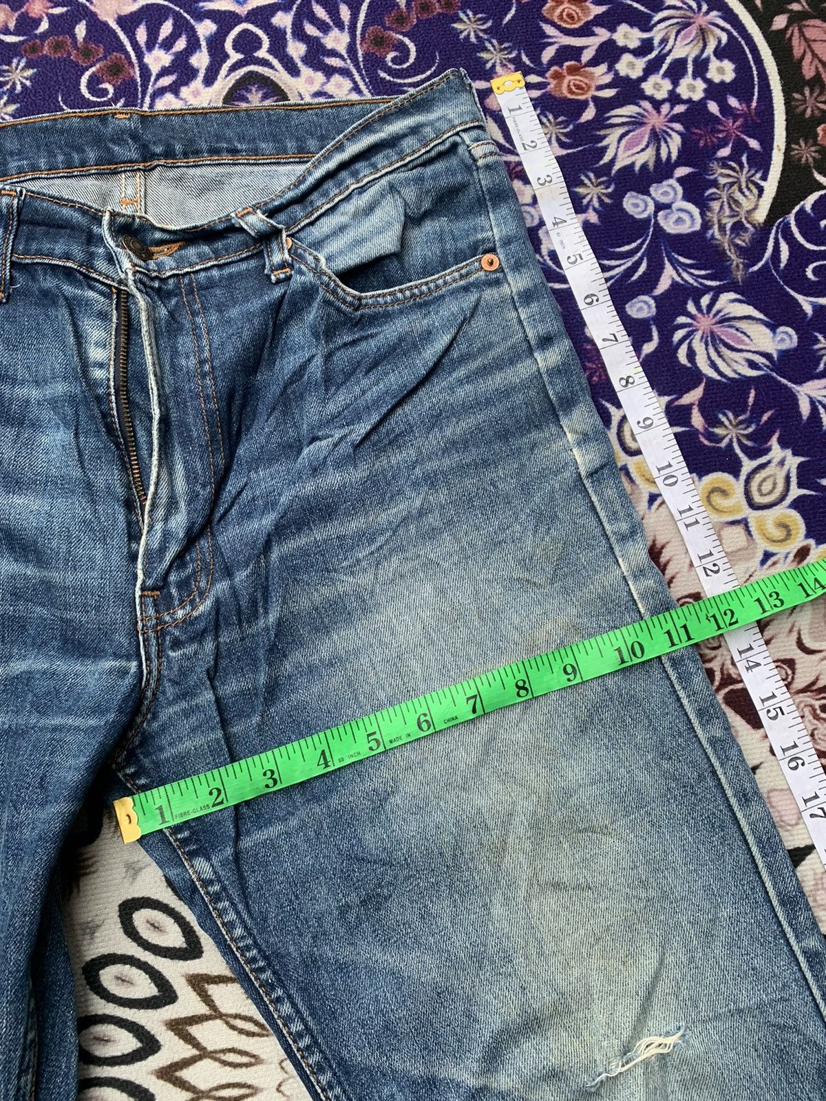 Levi's Vintage Clothing Vintage Levis 605 Orange Tag Distressed Denim Size US 32 / EU 48 - 14 Thumbnail