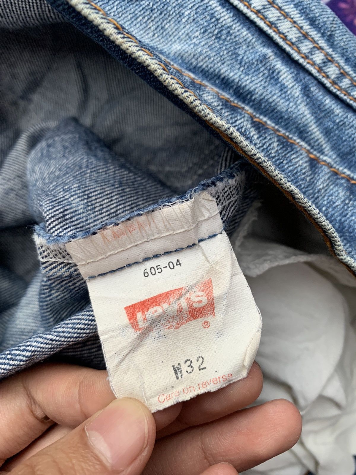 Levi's Vintage Clothing Vintage Levis 605 Orange Tag Distressed Denim Size US 32 / EU 48 - 5 Thumbnail