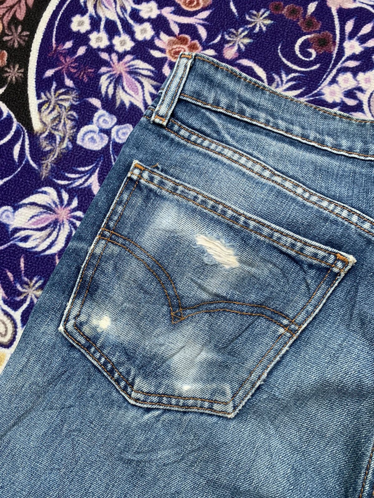 Levi's Vintage Clothing Vintage Levis 605 Orange Tag Distressed Denim Size US 32 / EU 48 - 11 Thumbnail