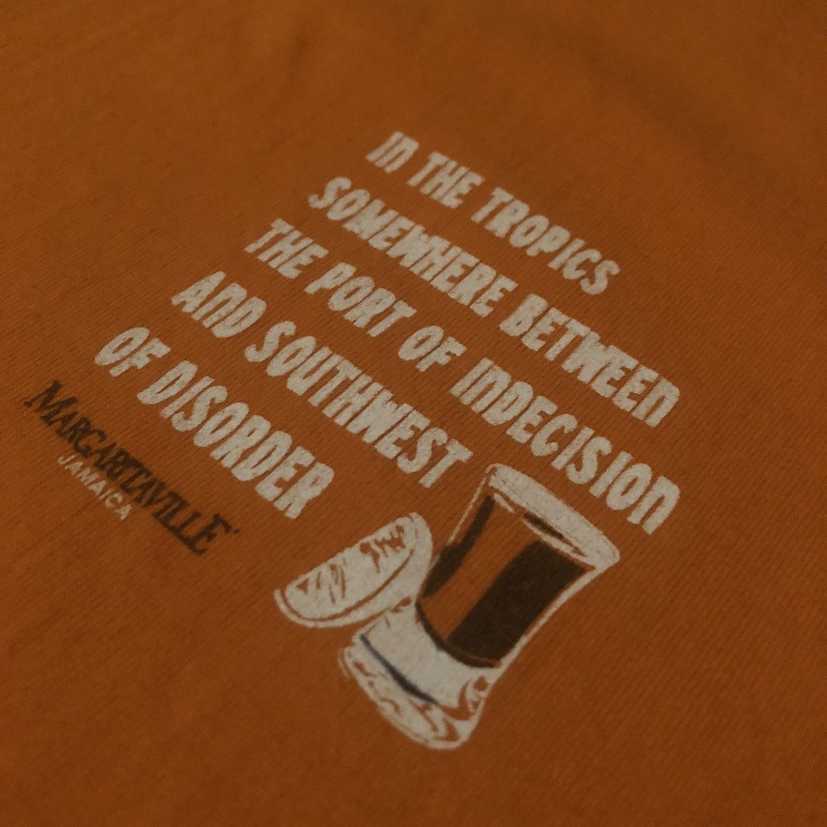 Band Tees Vintage 90s Jimmy Buffett Margaritaville Jamaica Ringer Tee Size US L / EU 52-54 / 3 - 7 Thumbnail