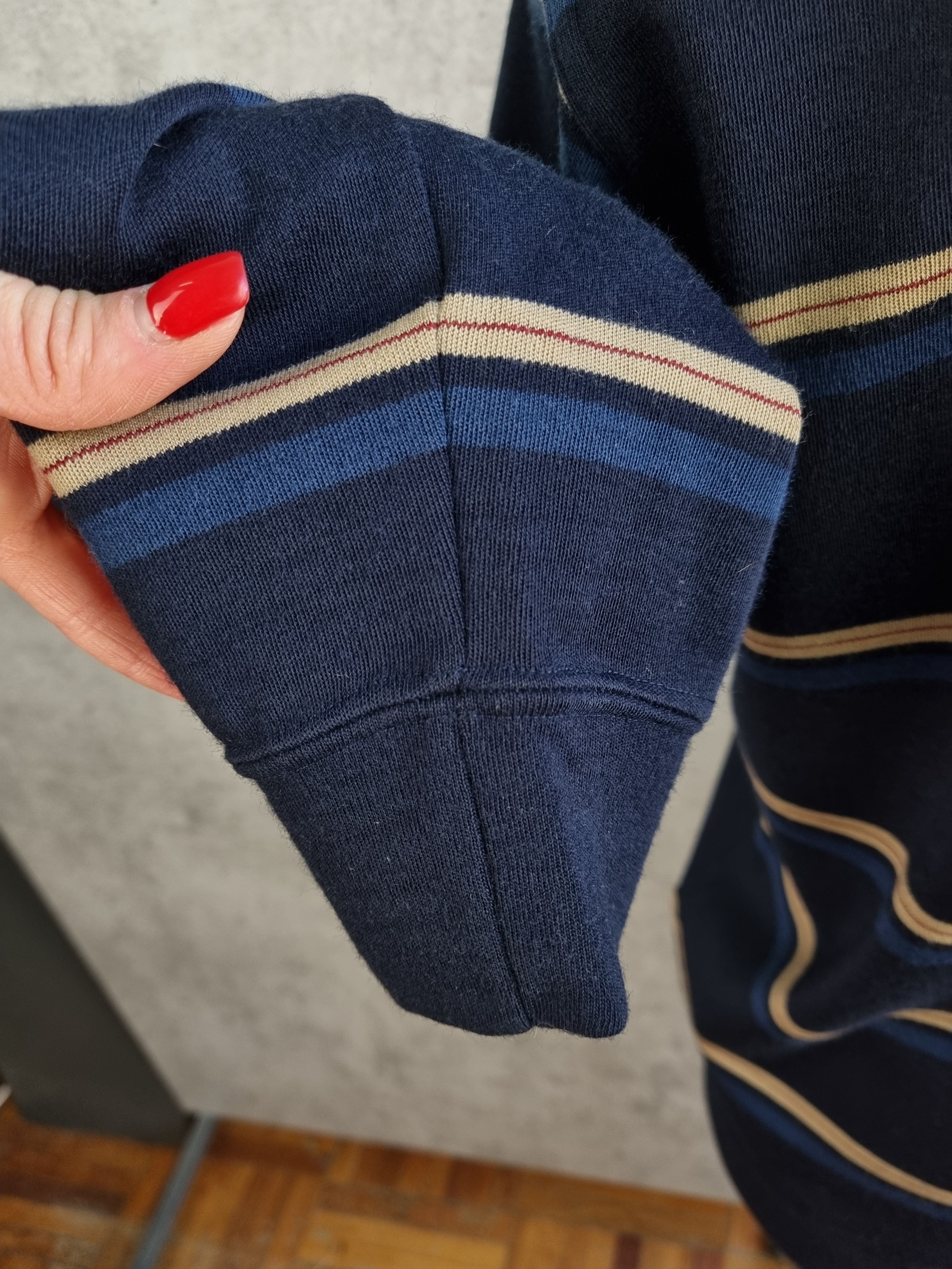 Paul & Shark × Vintage Rare PAUL and SHARK Stripes Sayling Wool Sweater Size US M / EU 48-50 / 2 - 9 Thumbnail