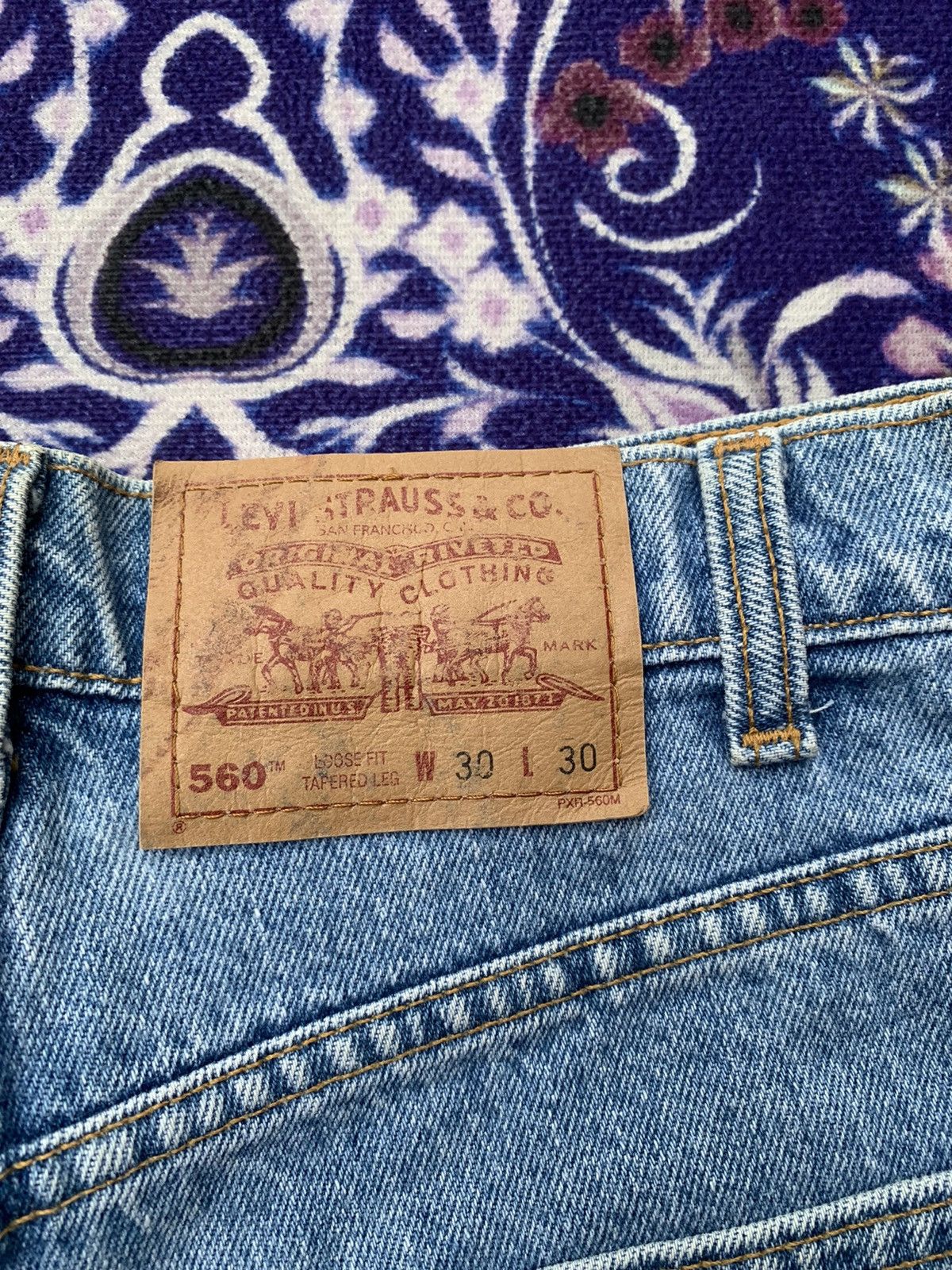 Other Vintage Levis 560 Distressed Denim Size US 30 / EU 46 - 9 Thumbnail