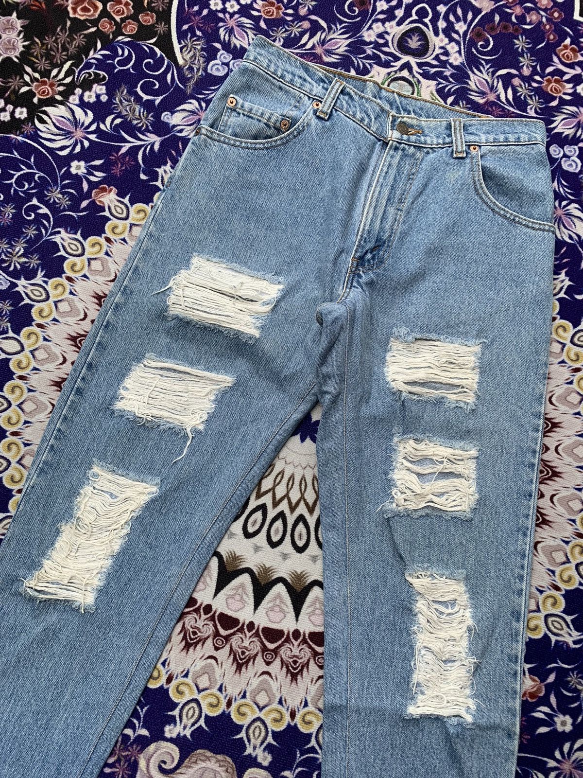 Other Vintage Levis 560 Distressed Denim Size US 30 / EU 46 - 2 Thumbnail