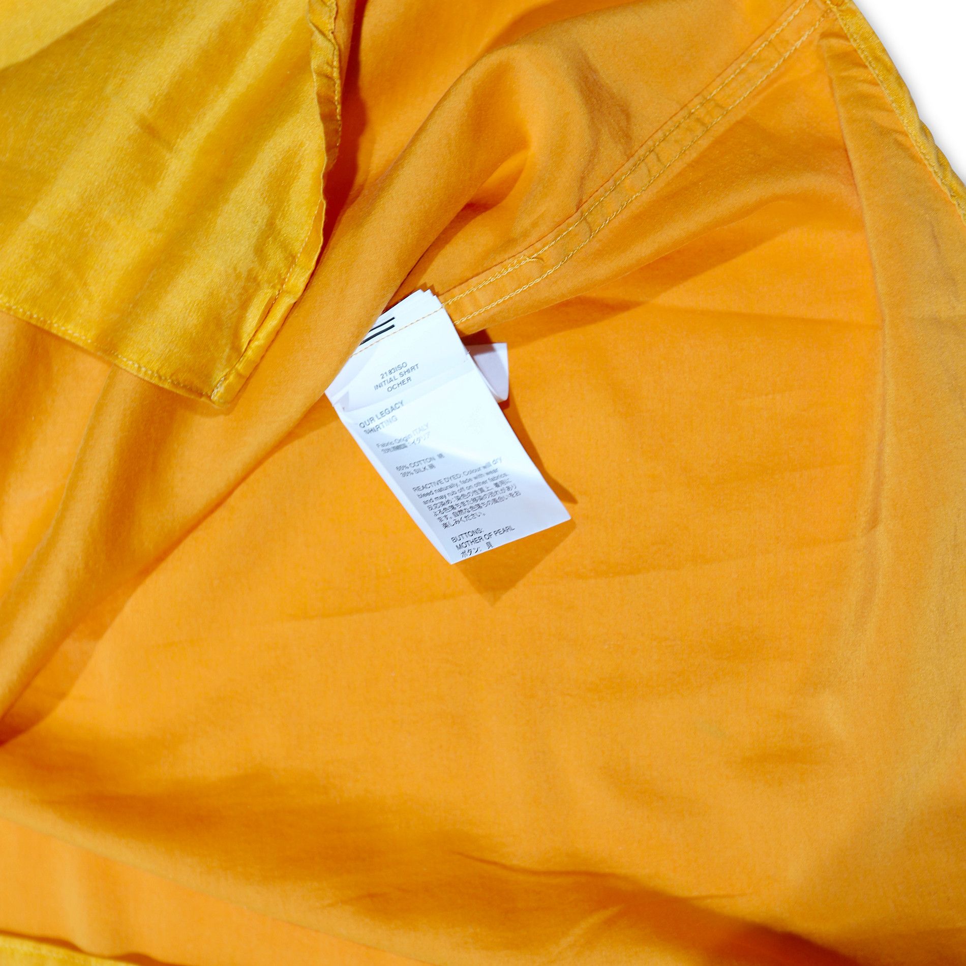 Our Legacy Orange Cotton Silk Blend Shirt Size US M / EU 48-50 / 2 - 4 Thumbnail