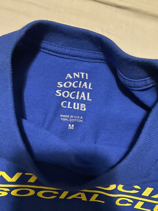 Anti Social Social Club Assc Fork Tee Royal Blue | Grailed