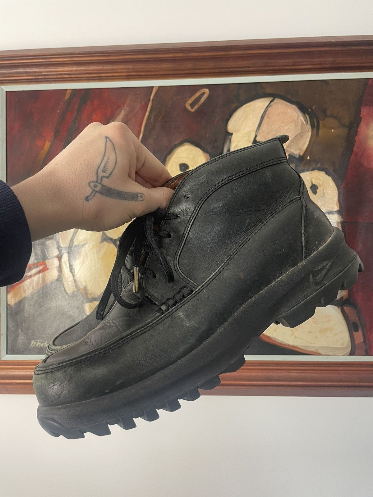 Nike ACG Black Leather Outdoor Boots NIKE Men main image 3