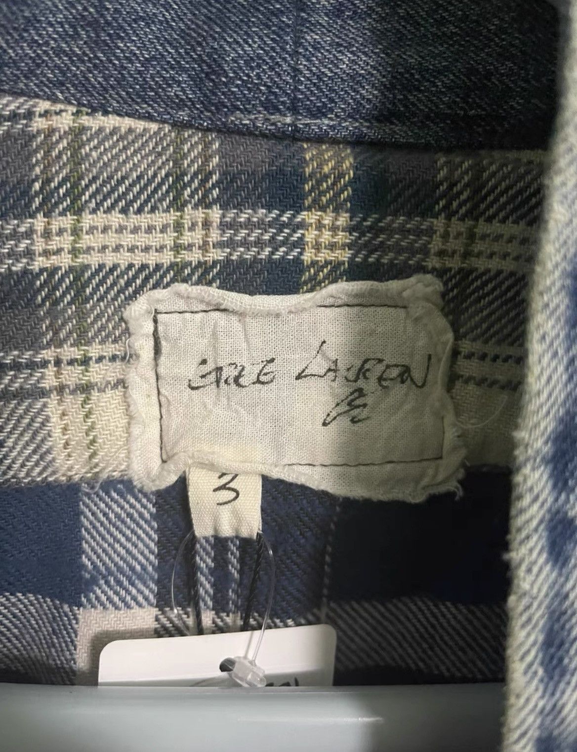 Greg Lauren Greg Lauren 20fw blue mixed plaid kimono Size US L / EU 52-54 / 3 - 3 Thumbnail