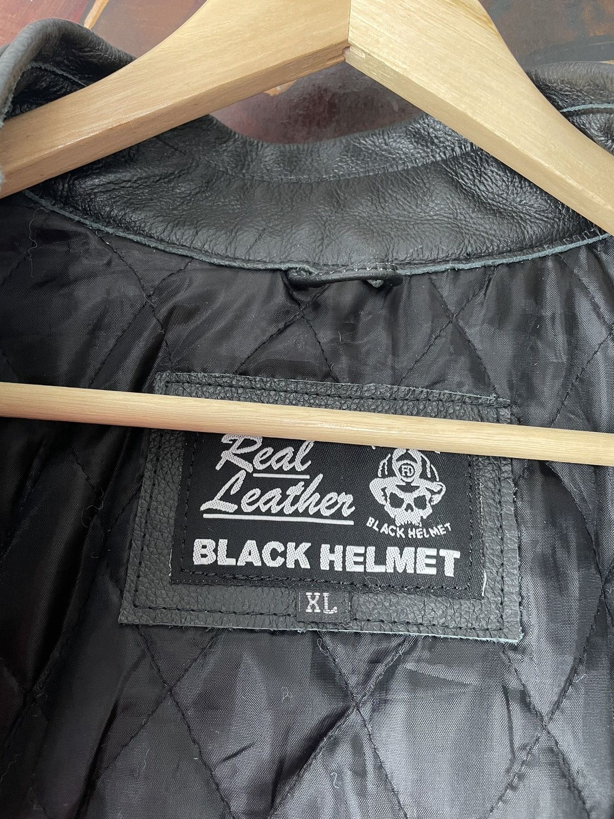 Leather Vintage Genuine Real Leather Jacket High Quality Rock Punk Size US XL / EU 56 / 4 - 6 Thumbnail