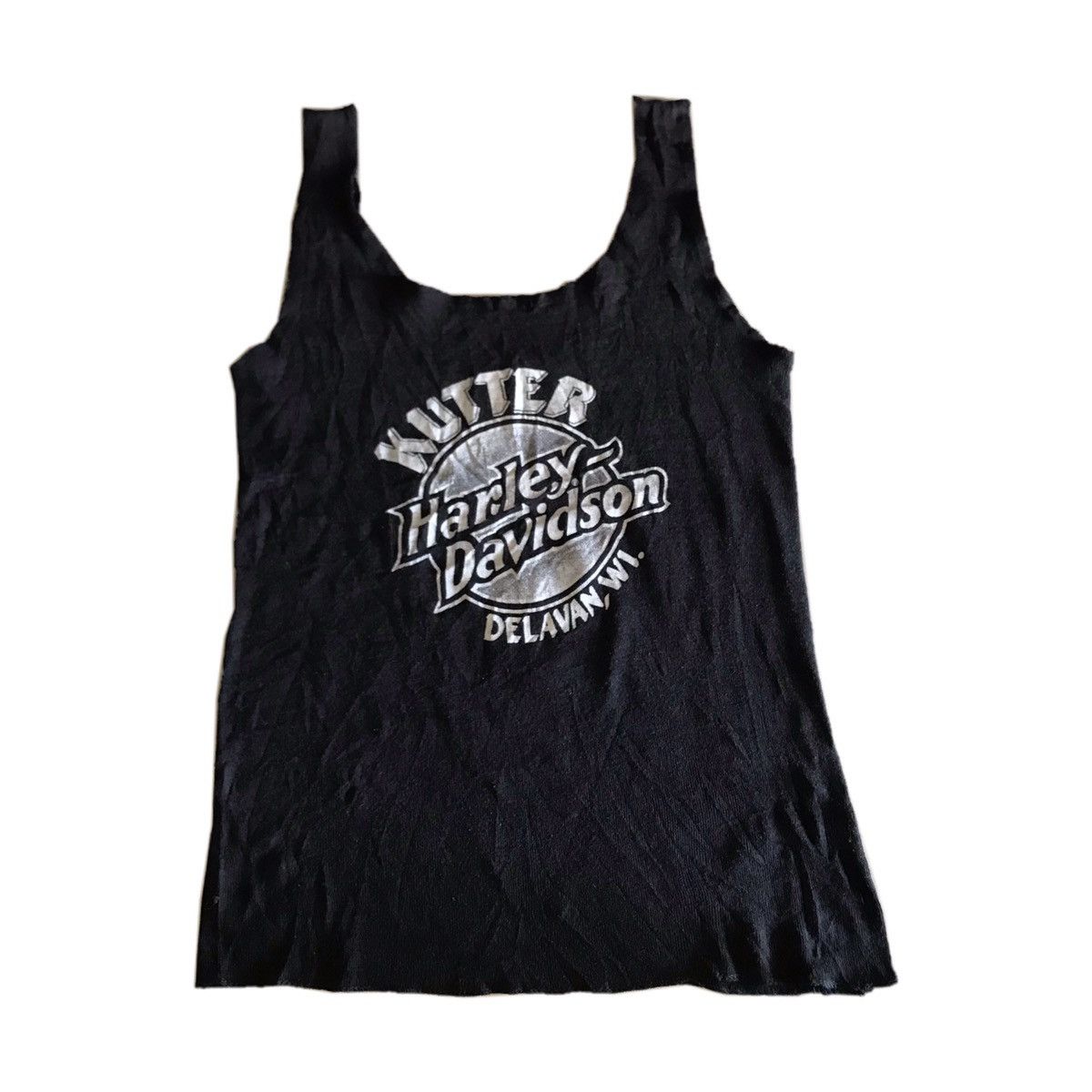 Vintage Vintage 1981 Harley Davidson HD 3D Emblem Cropped tank Top Size US S / EU 44-46 / 1 - 2 Thumbnail