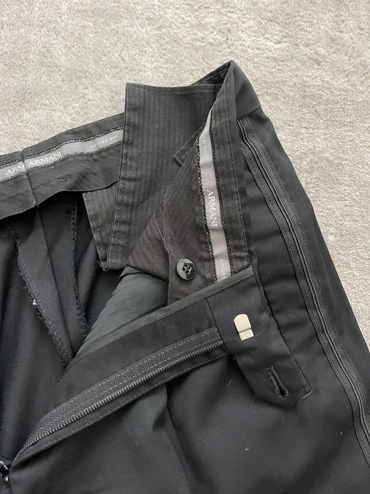 Giorgio Armani Black Armani Peak Lapel Wool Tuxedo Size 36R - 11 Thumbnail