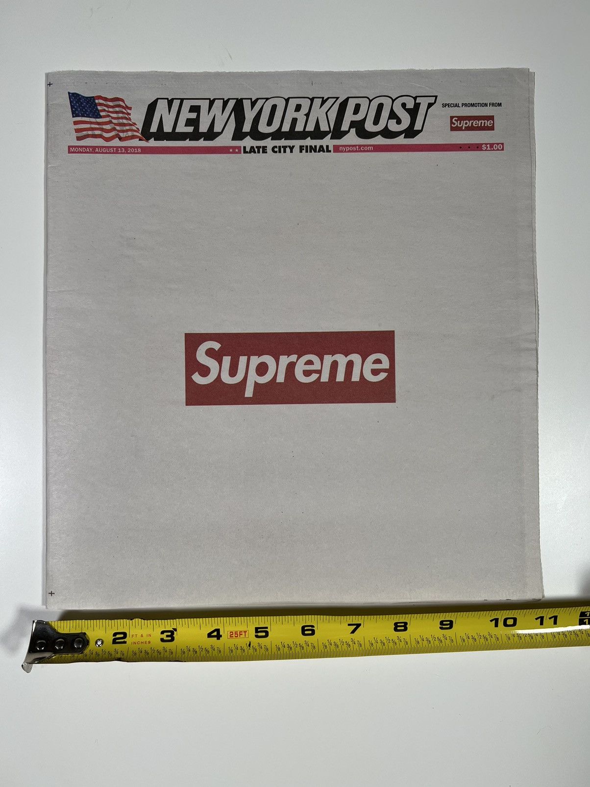 Supreme Supreme New York Post Advertisement Article Size ONE SIZE - 2 Thumbnail