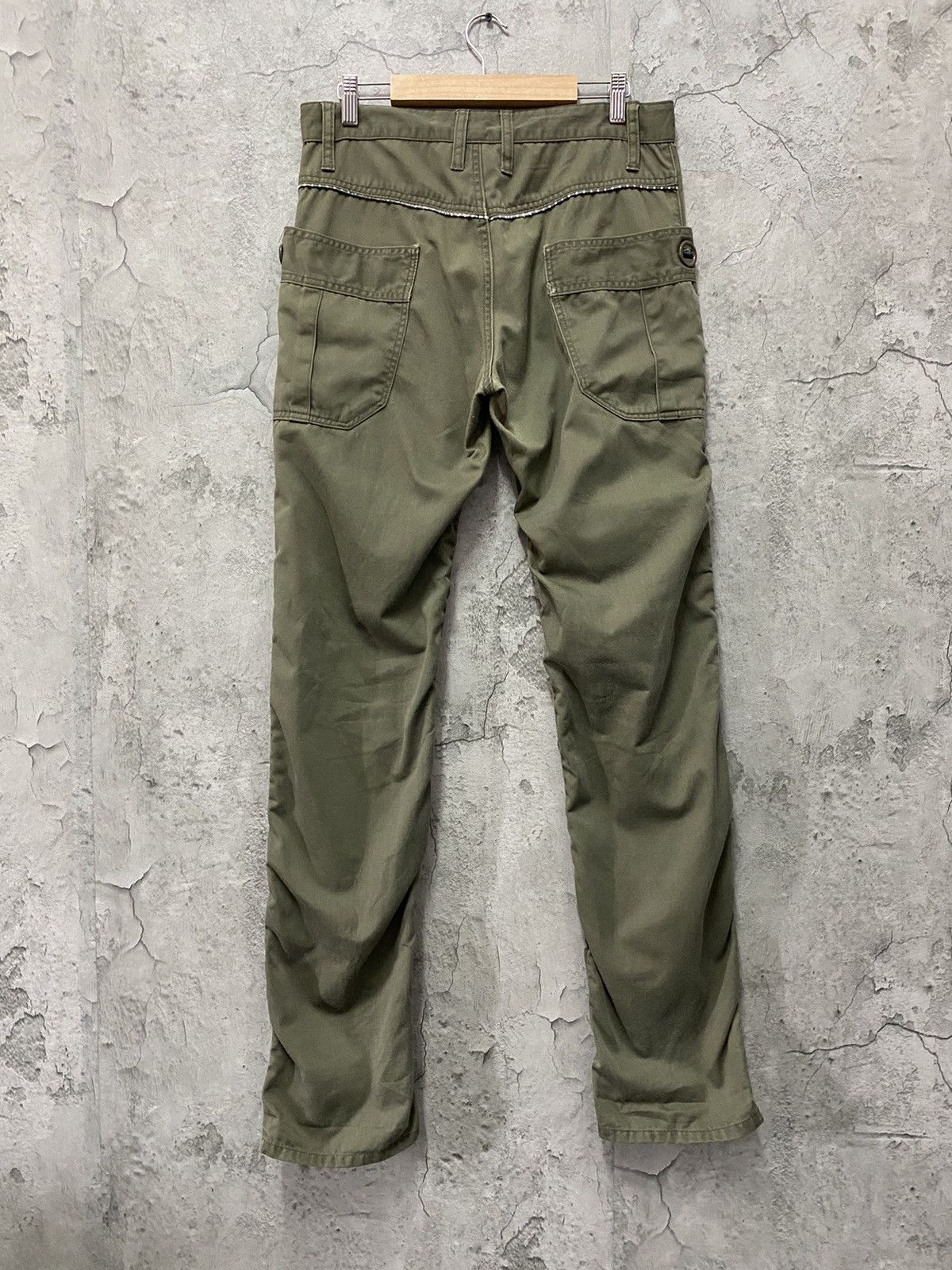 Designer × Japanese Brand Dominate Handcrafted Japan Cargo Bush Stacked Pants Size US 32 / EU 48 - 2 Thumbnail