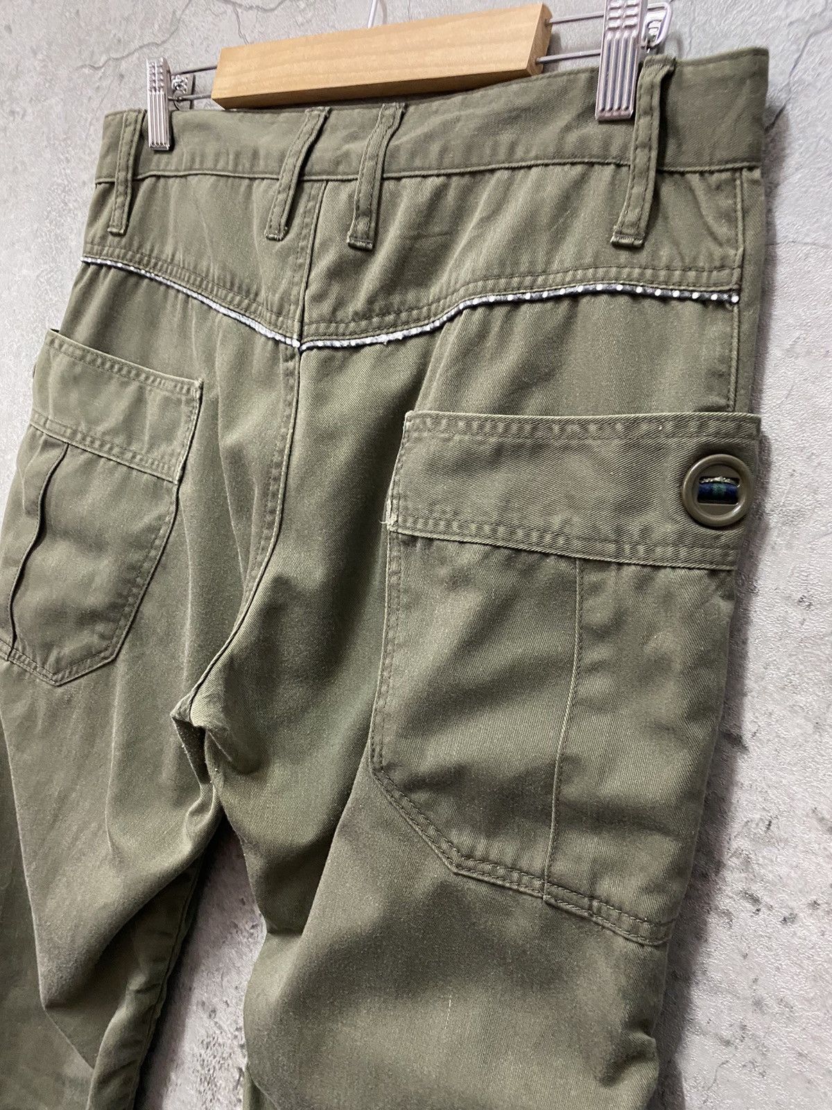 Designer × Japanese Brand Dominate Handcrafted Japan Cargo Bush Stacked Pants Size US 32 / EU 48 - 11 Thumbnail