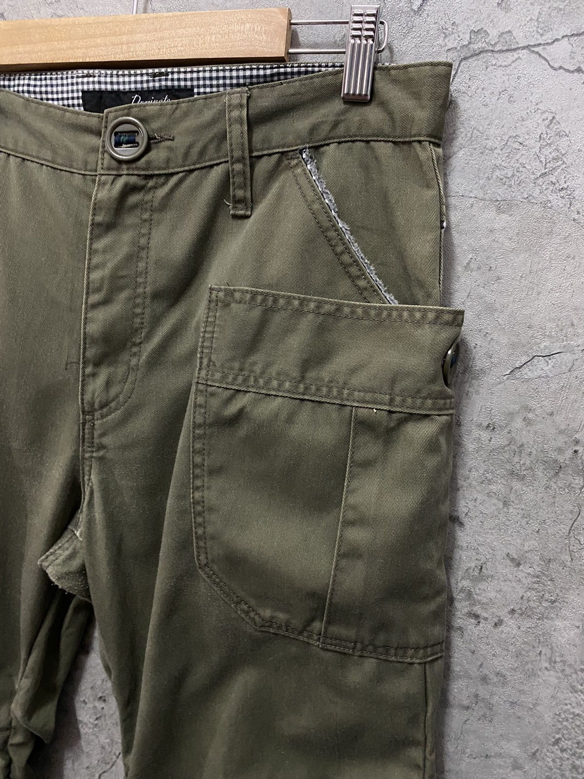 Designer × Japanese Brand Dominate Handcrafted Japan Cargo Bush Stacked Pants Size US 32 / EU 48 - 6 Thumbnail