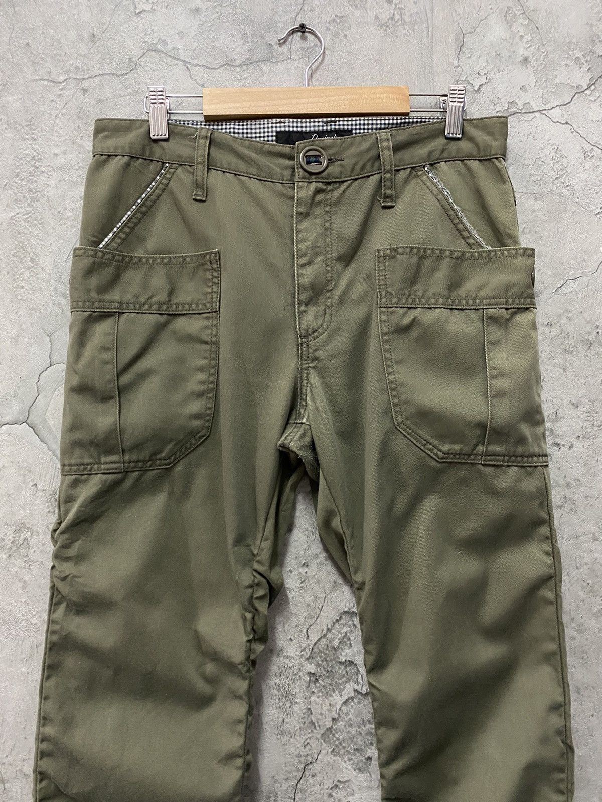 Designer × Japanese Brand Dominate Handcrafted Japan Cargo Bush Stacked Pants Size US 32 / EU 48 - 4 Thumbnail