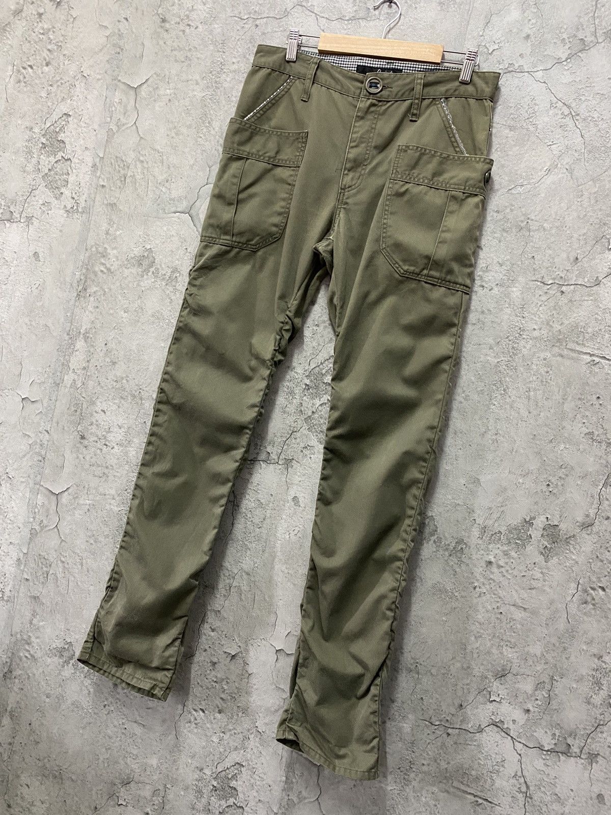 Designer × Japanese Brand Dominate Handcrafted Japan Cargo Bush Stacked Pants Size US 32 / EU 48 - 3 Thumbnail