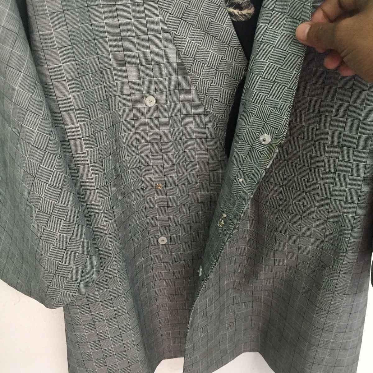 Japanese Brand Kimono Boss Blazer Style Checkered Size US L / EU 52-54 / 3 - 13 Thumbnail