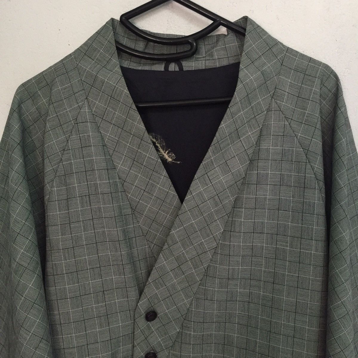 Japanese Brand Kimono Boss Blazer Style Checkered Size US L / EU 52-54 / 3 - 2 Thumbnail